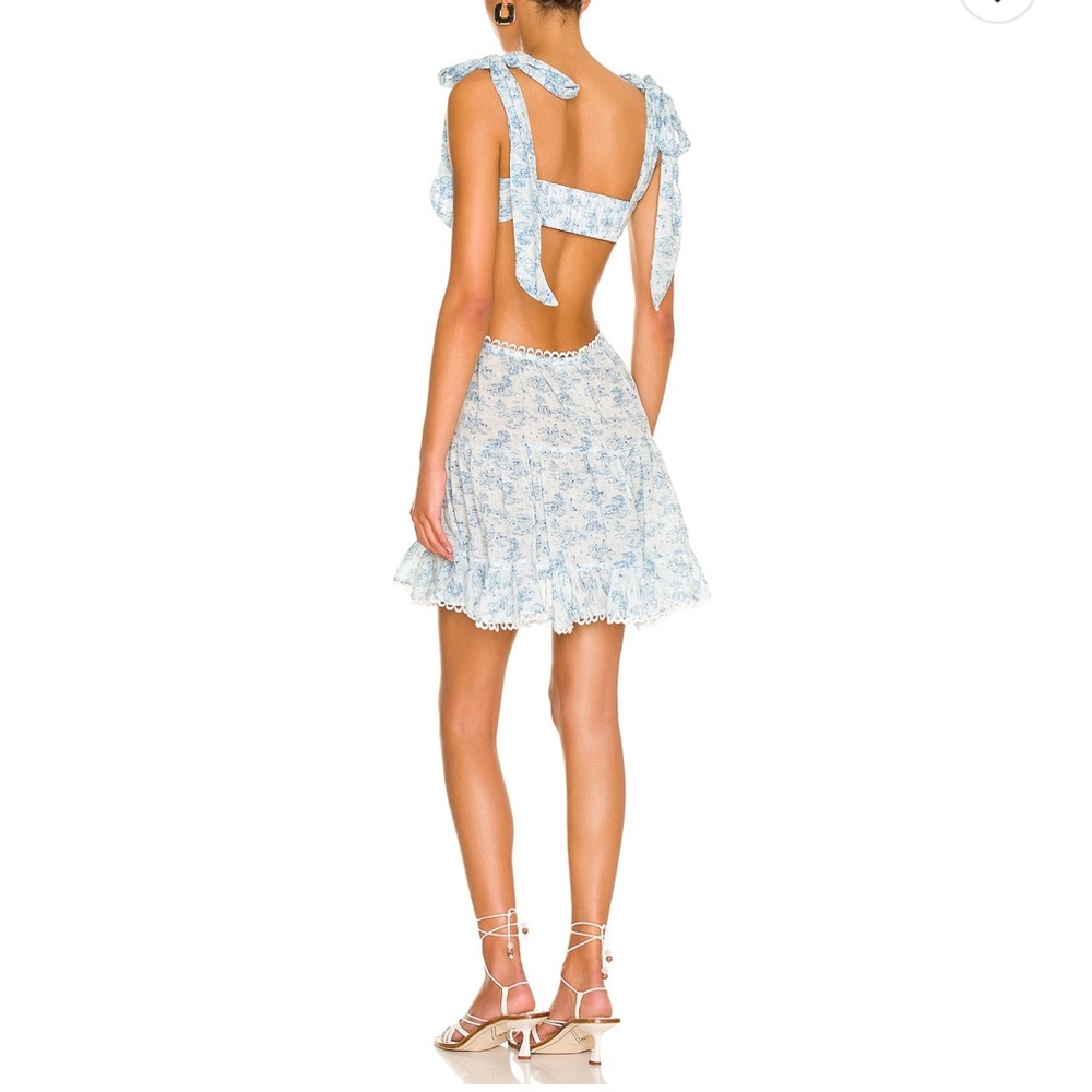 Tularosa- Olynne Dress in Blue Ivory - Picture 3 of 5